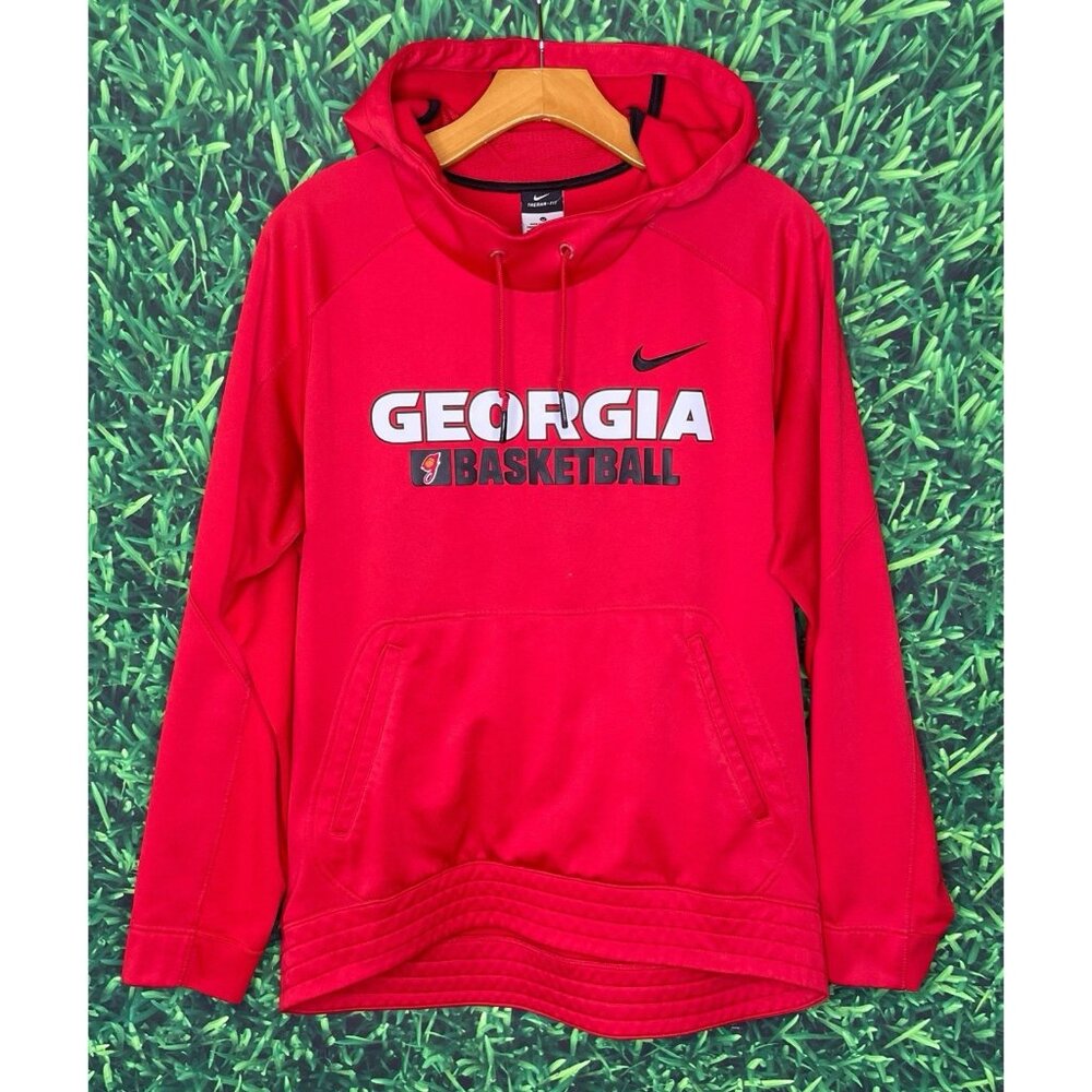 Georgia Bulldogs Basketball UGA Lady Dawgs Nike Red Pullover Hoodie Men’s Medium